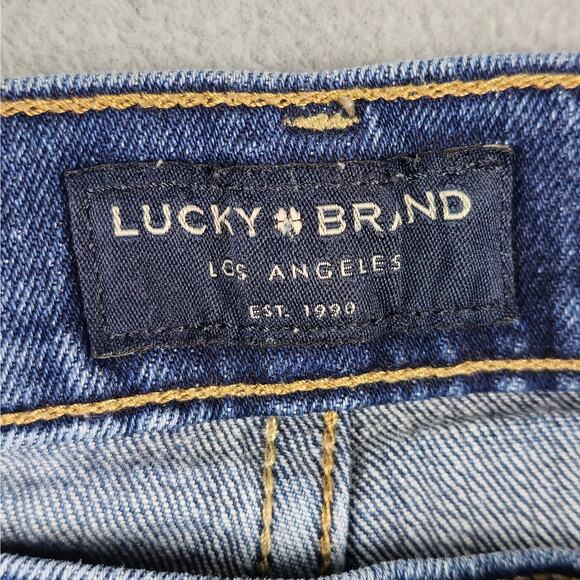 Lucky Brand Jeans Womens Size 10/30 Midrise Boyfriend Sienna Distressed - Picture 9 of 16